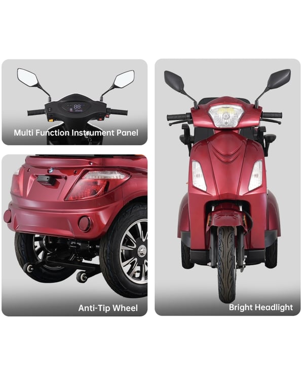 Ekomoto elektrisk mobilitetsscooter Vista 2, 1000W, 20Ah AC