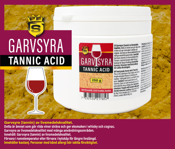 Garvsyra (Tannin) 250 gram