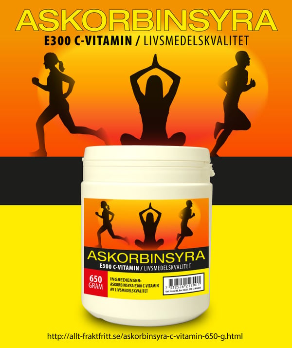 Askorbinsyra C vitamin  650 g