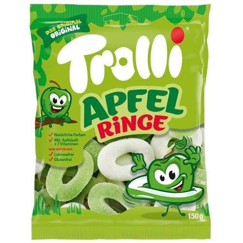 Trolli Apfel Ringe hedelmägelee 150 g Trolli Apfel Ringe hedelmägelee 150 g