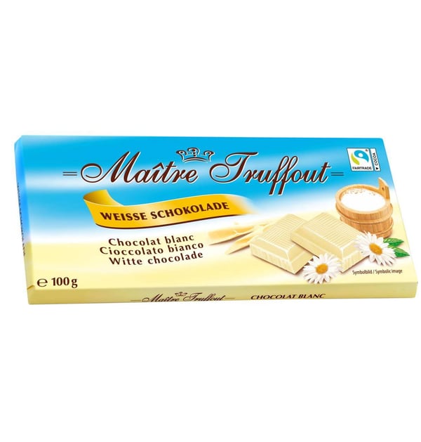 Maitre Truffout Hvid Chokolade 100 g