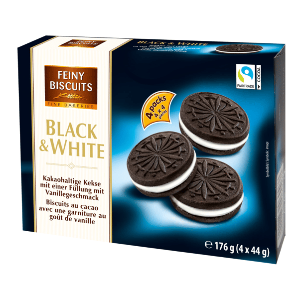 Feiny Biscuits Svartvita kakor 176 g Feiny Biscuits Svartvita kakor 176 g