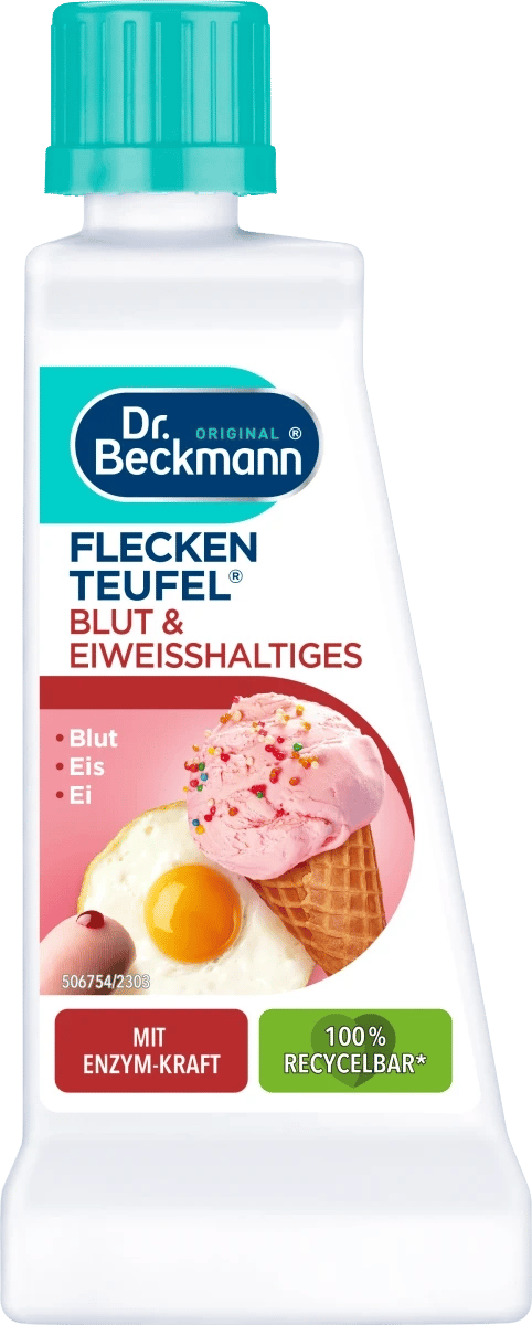 Dr. Beckmann blod-, glas- och äggfläckborttagare 50 ml