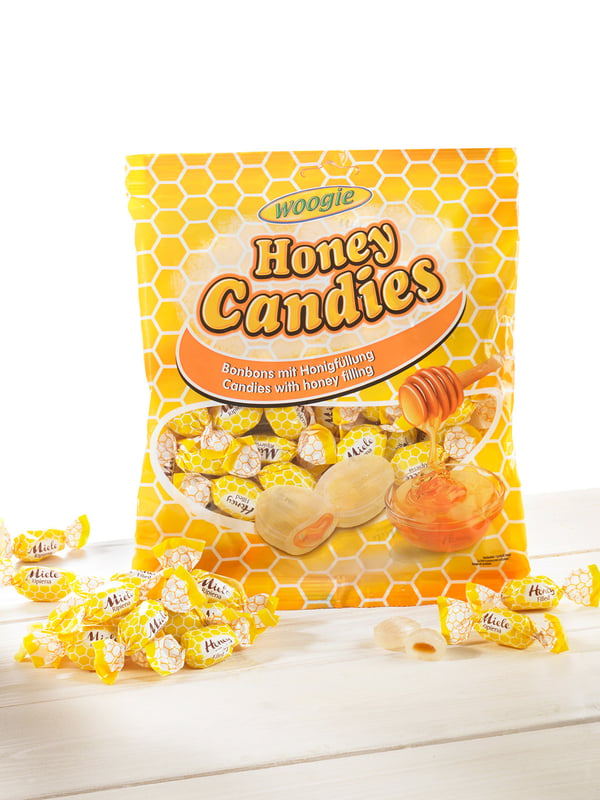 Woogie Hunajamakeisteet hunajatäytteellä 150 g