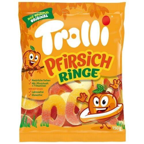 Trolli Persikka Renkaat Gelee 150 g