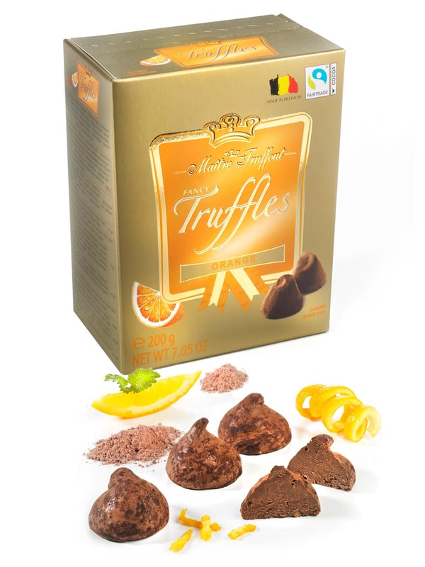 MaitreTruffout belgiske appelsinutruffler 200 g