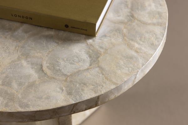 Sohvapöytä, Smögen, ⌀40 cm, Beige