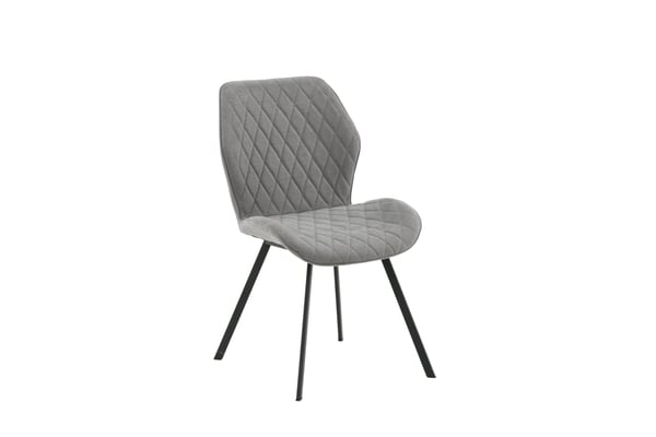 Ruokatuoli, Gemma 2-pack, 63x50x90 cm, Harmaa