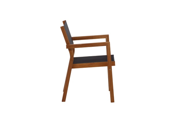 Pinottava tuoli, Venice 2-pack, 60x61x85 cm, Musta