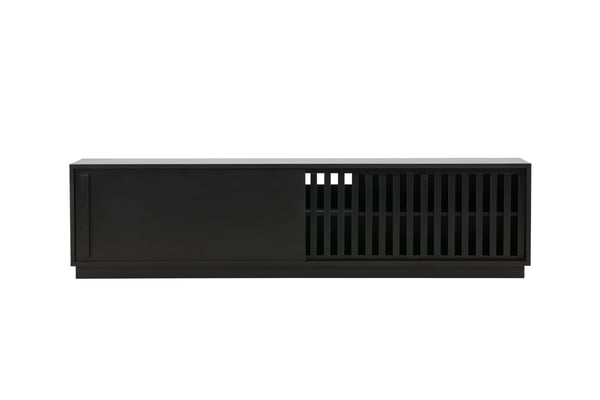 TV-taso, Lugo, 180x45 cm, Musta