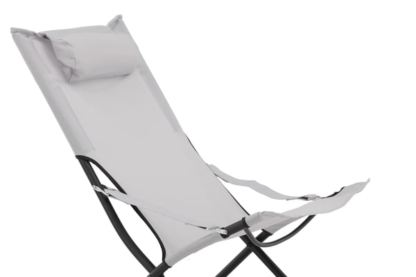 Tuoli, Seville Taitettava Rentoutus, 84x89x63 cm, Harmaa