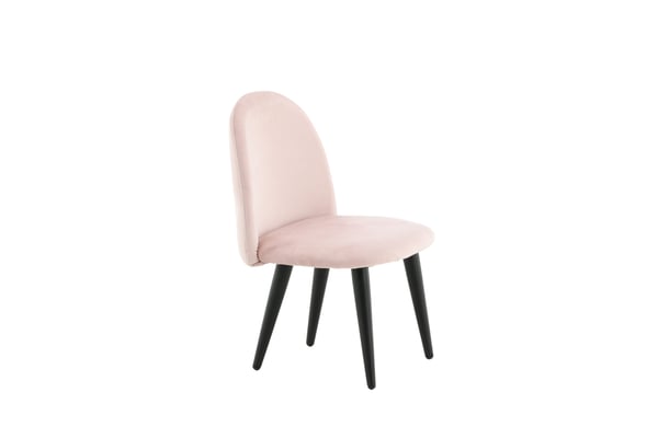 Ruokatuoli, Sametti XXS 2-pack, 40x42x61 cm, Vaaleanpunainen