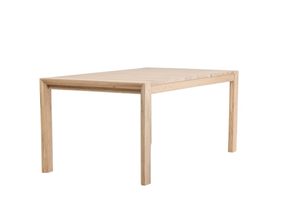 Ruokapöytä, liukuva jatke, 75x170x95 cm, valkoinen