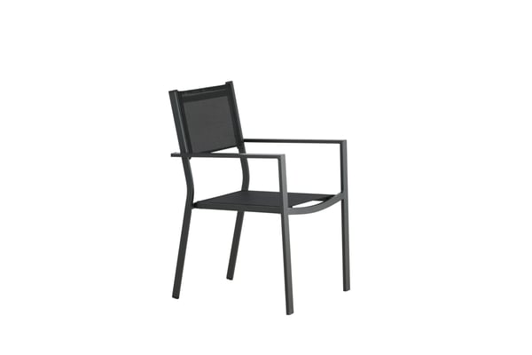 Pinottava tuoli, Copacabana 2-pack, 61x56.5x88 cm, Musta