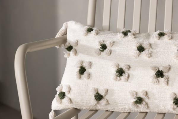 Tyynynpäällinen, Millie, 30x50 cm, Valkoinen