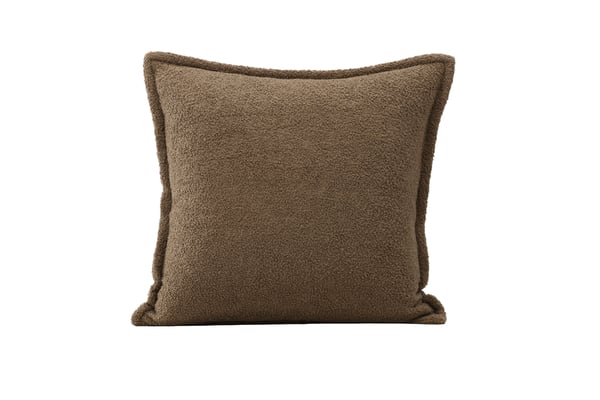 Tyynynpäällinen, Tuva Teddy Fur, 60x60 cm, Ruskea