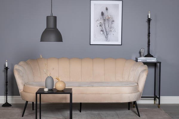 Sohva, Calais 3-istuttava, 180x78 cm, Beige
