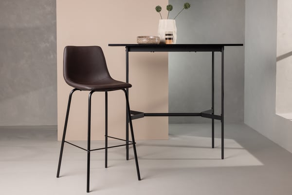 Baari tuoli, Alexi 2-pack, 48x47x103 cm, Ruskea