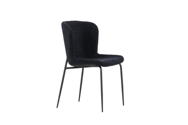 Ruokatuoli, Modesto 2-pack, 55x50x81 cm, Musta