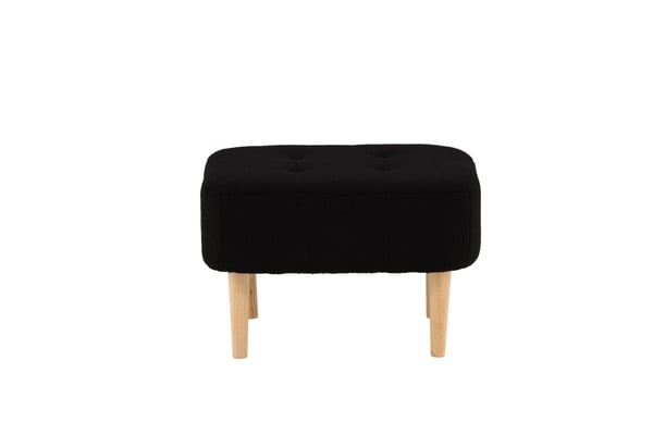 Rahi/Pouf, Salina, 59x59x40 cm, Musta