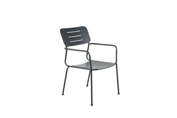 Ruokatuoli, Nicke W. käsinojat, 2 kpl, 62x56x88,5 cm, musta