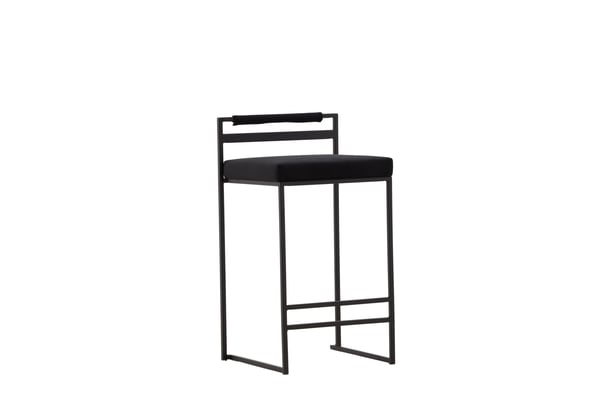 Baari tuoli, Opelika 2 kpl, 41x45x80 cm, Musta
