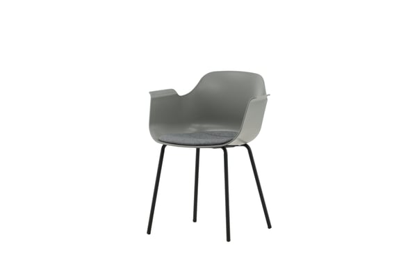 Ruokatuoli, Comfort-muovi, 52x60,5x79,5 cm, Harmaa