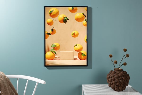 Juliste, Sitruunat, 70x100 cm, Beige