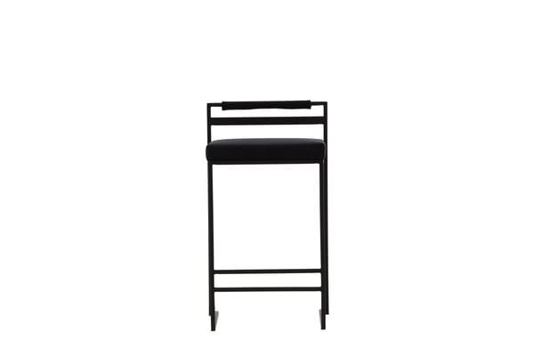 Baari tuoli, Opelika 2 kpl, 41x45x80 cm, Musta