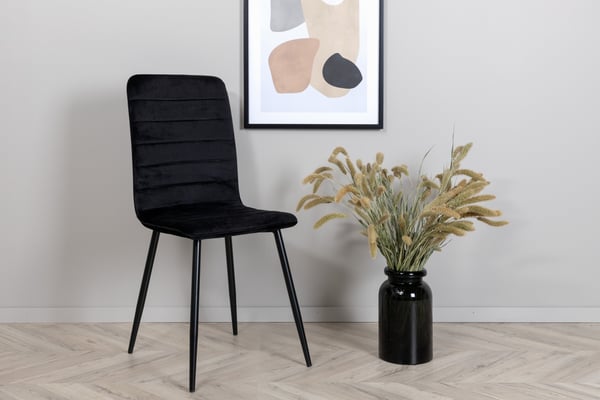 Ruokatuoli, Windu Lyx 2-pack, 49x94x43 cm, Musta