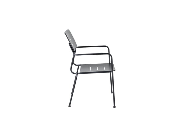 Ruokatuoli, Nicke W. käsinojat, 2 kpl, 62x56x88,5 cm, musta