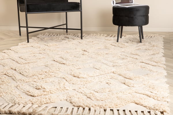 Puuvillamatto, Hilma, 230x160 cm, Beige
