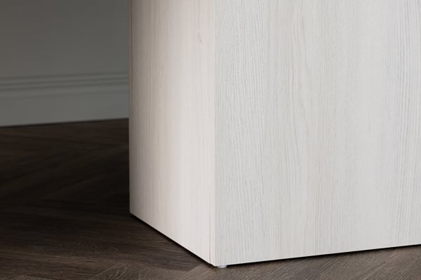 Ruokapöytä, Olga, 200x90 cm, Valkoinen