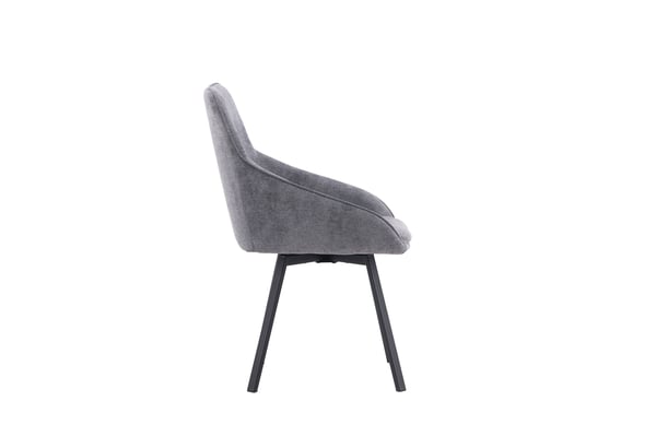 Ruokatuoli, Rosie 2-pack, 60x55x88 cm, Harmaa