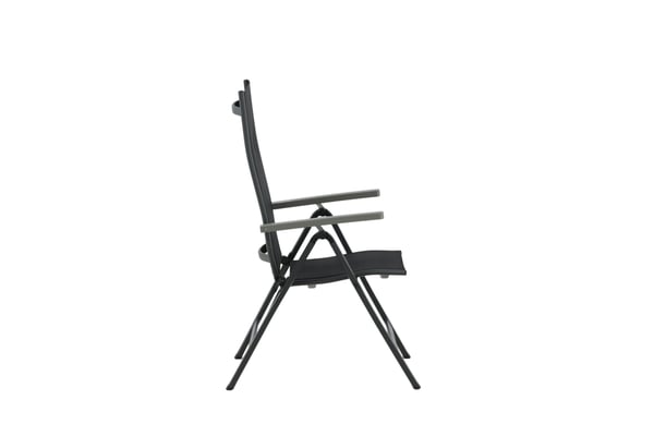 Tuoli, Albany Light 5-asentoinen 2-pack, 67x59x109,5 cm, Musta