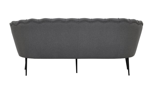 Sohva, Calais 3-istuttava, 180x78 cm, Harmaa