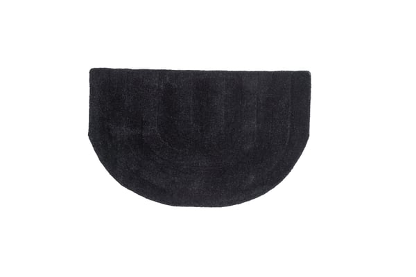 Matto, Nora Wool Puolikuukausi, 50x80 cm, Musta