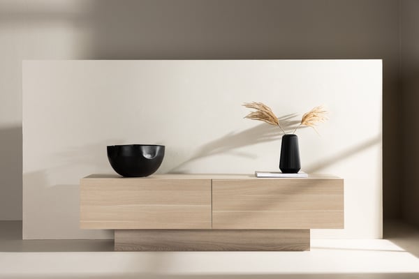 TV-taso, Cuenca, 160x45 cm, valkolakattu
