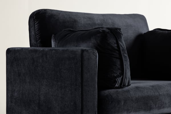 Nojatuoli, Boom Single Chair Velvet, 86x84x110 cm, Musta