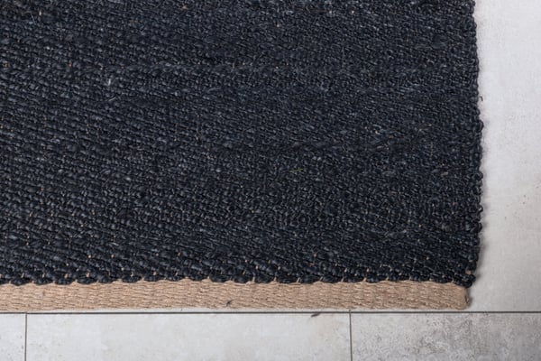 Matto, Kali Jute, 170x240 cm, Musta