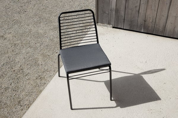Ruokatuoli, Panjin 2-pack, 60x50x80 cm, Musta