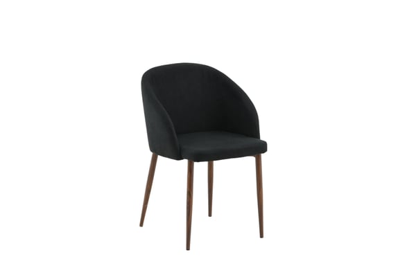 Ruokatuoli, Arch 2-pack, 55x48.5x83 cm, Musta