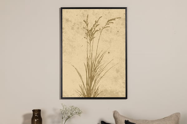 Juliste, Kasvi-taide, 21x30 cm, Beige