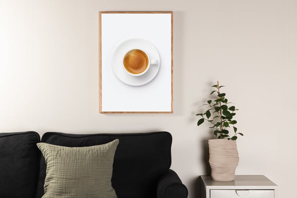 Juliste, Rasvaton kahvi, 50x70 cm, Ruskea