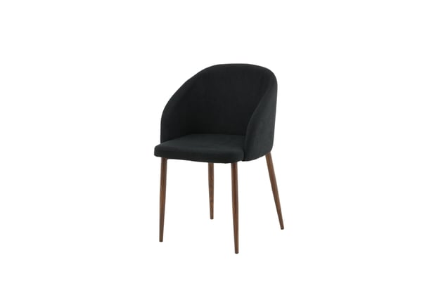Ruokatuoli, Arch 2-pack, 55x48.5x83 cm, Musta
