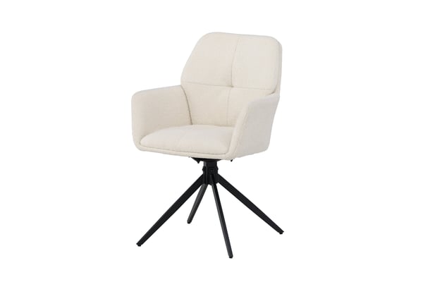Ruokatuoli, Manchi 2-pack, 62x59,5x90 cm, Valkoinen