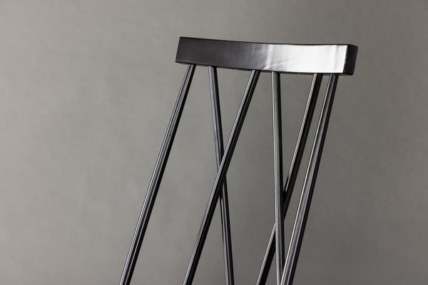 Ruokatuoli, Mariette, 50x43x88 cm, Musta