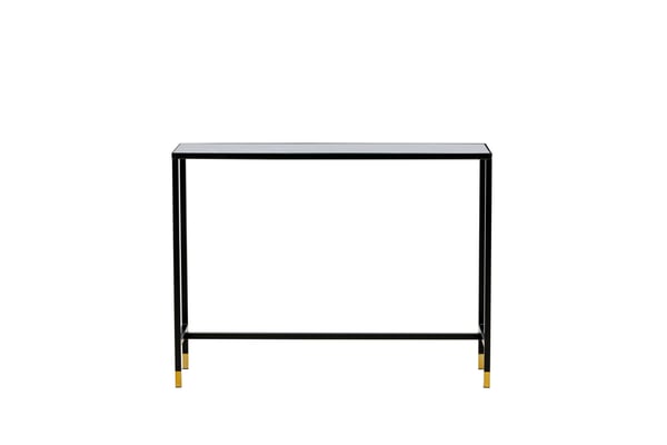 Sivupöytä, Dipp hyllyllä, 100x30x75 cm, Musta