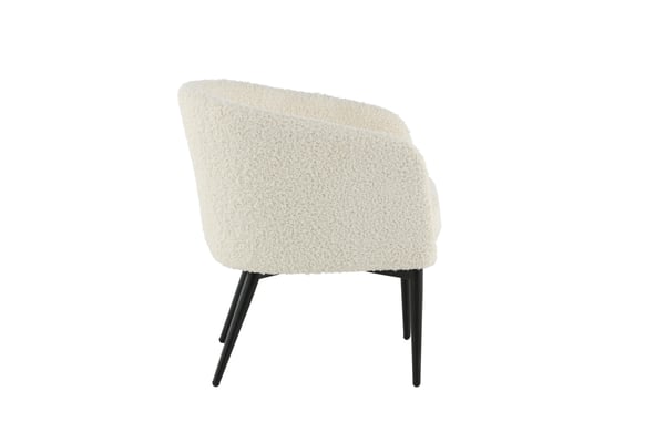 Lounge-tuoli, Fluffy, 64x70x66 cm, Valkoinen