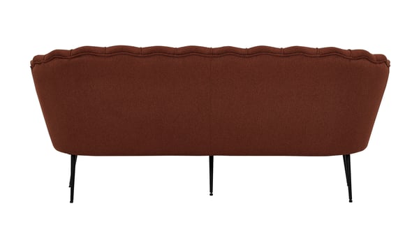 Sohva, Calais 3-istuttava, 180x78 cm, Punainen